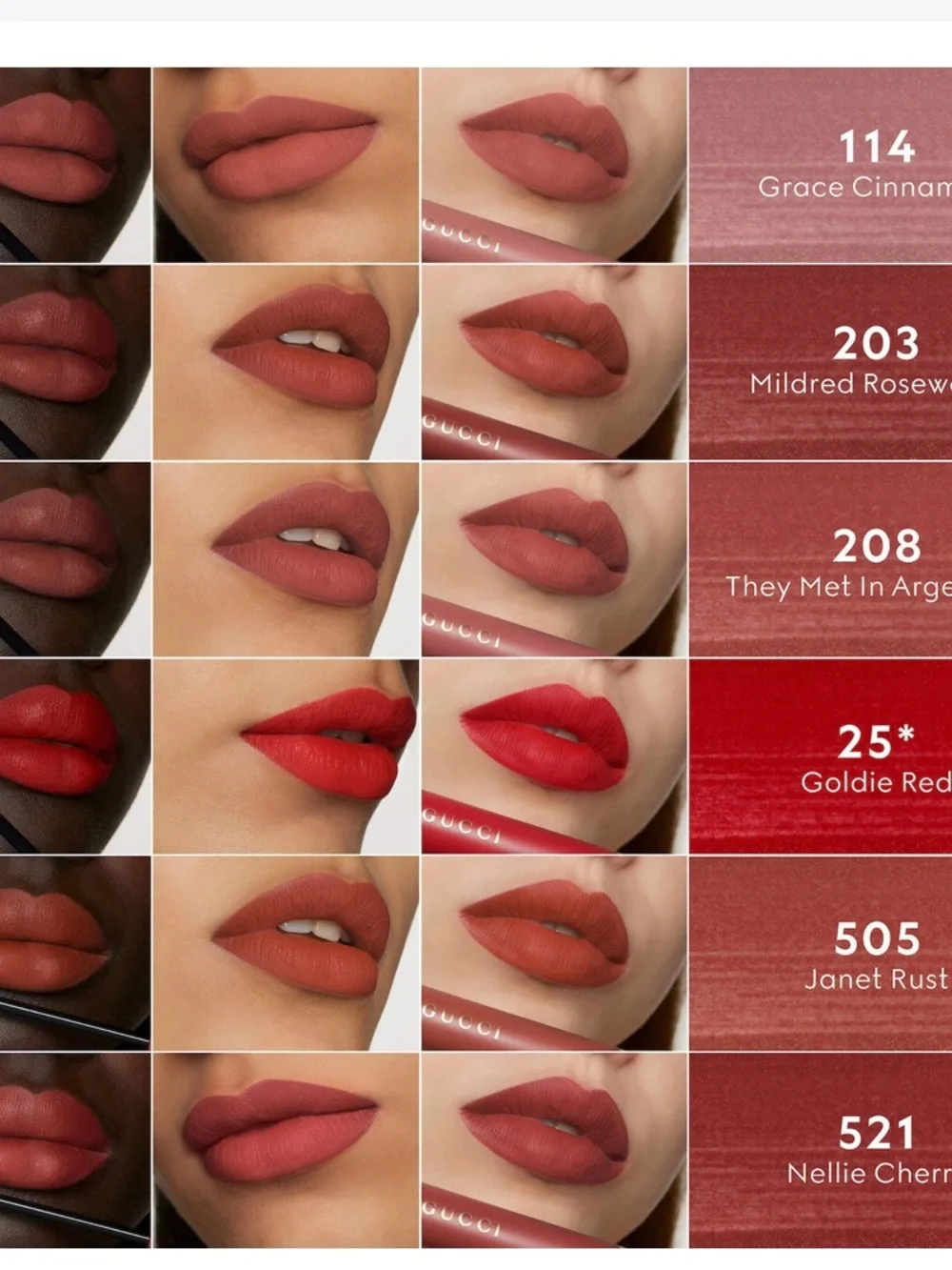 1 GUCCI 217 Valeria Rose - Rosewood Lipstick Stain Oil-In-Water Hydrating Tint